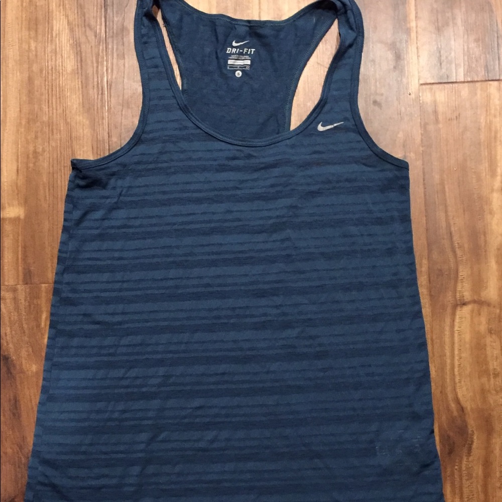 Nike navy dri fit tank size small